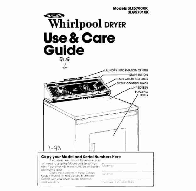 Whirlpool Clothes Dryer 3LE5700XK-page_pdf